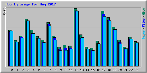 Hourly usage for May 2017