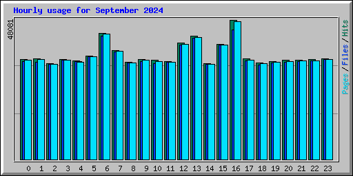 Hourly usage for September 2024